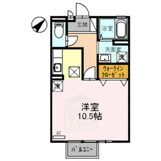 パークサイドヒロツグA棟【2階】の間取り