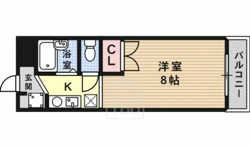 1Kの間取り画像