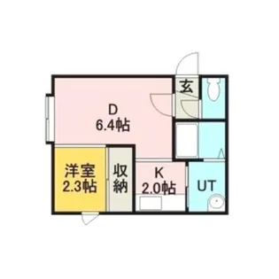 北海道札幌市手稲区前田八条17丁目【アパート】の間取り