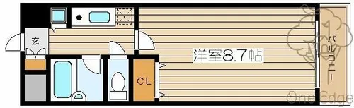 エムアンドエムウメダイースト【6階】の間取り