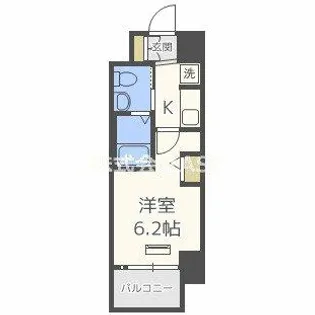 エステムコート難波IVアトリ【11階】の間取り
