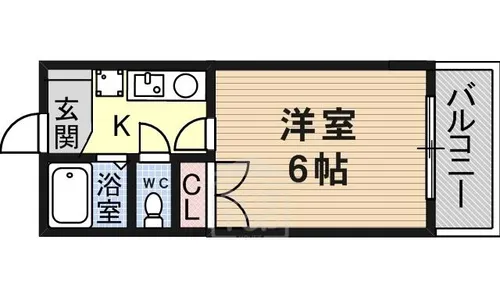 メゾンコラージュ【1階】の間取り