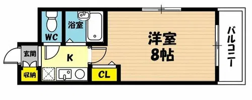 メゾンピーターパン【403号室】の間取り