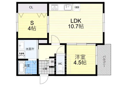 REGALO吹田【1階】の間取り