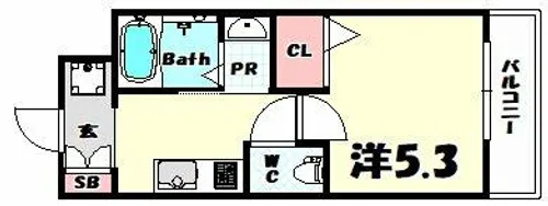 兵庫県神戸市中央区下山手通9丁目【マンション】の間取り