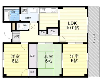 グランドハイツ小柳【4階】の間取り