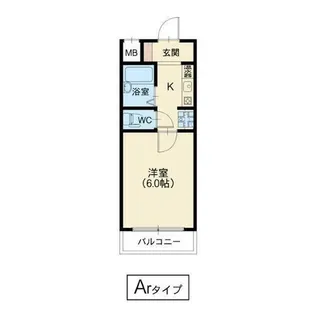 大阪府大阪市東淀川区東中島1丁目【マンション】の間取り