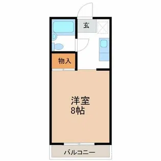 パレス石川【2階】の間取り
