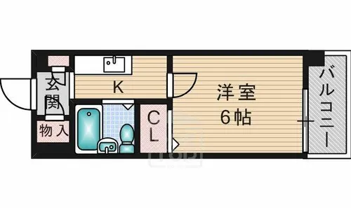 コーポスクエア24【2階】の間取り