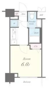 大阪府大阪市淀川区東三国1丁目【マンション】の間取り