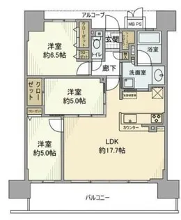 ワコーレ姫路北条口【1203号室】の間取り