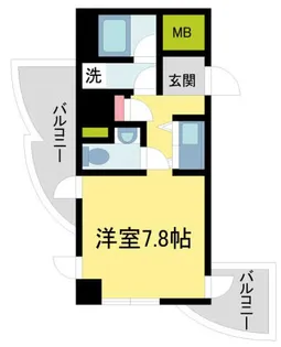 インターフェルティR2甲子園【804号室】の間取り
