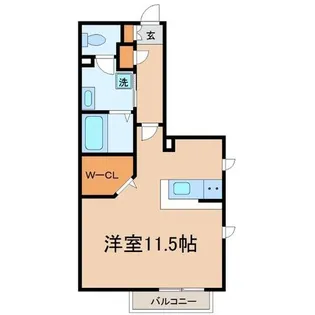 DAIKENN武庫之荘 ポルタA【2階】の間取り