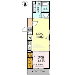 ブライトテラス【1階】の間取り