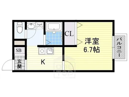 アンプルールmille【1階】の間取り