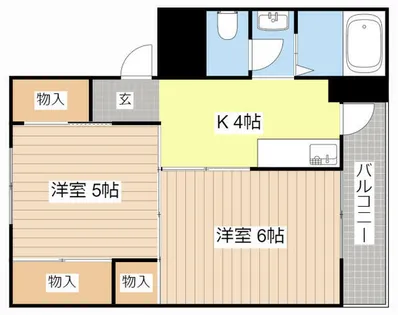 ヴィラナリー南小足Ⅰ【506号室】の間取り