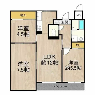 マンション・フォルツーナ【3階】の間取り