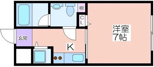 パラドール北加賀屋【3階】の間取り