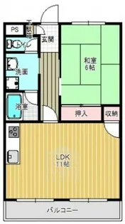 アクシスコート三島丘【2階】の間取り