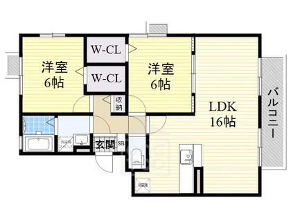 オークス玉瀬2【2階】の間取り