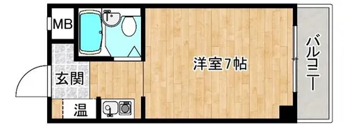大阪府東大阪市長堂3丁目【マンション】の間取り