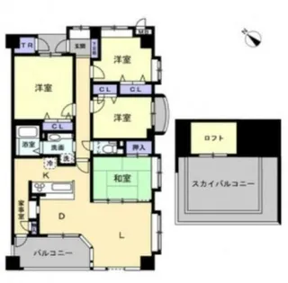 福岡県春日市上白水7丁目【マンション】の間取り
