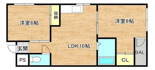 大阪府大阪市生野区巽南5丁目【マンション】の間取り