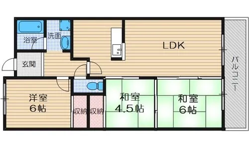 メゾン安夢留【4階】の間取り