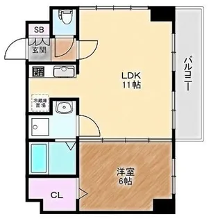 大阪府堺市堺区櫛屋町東3丁【マンション】の間取り