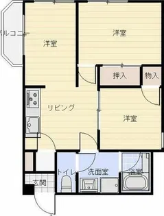 テラスレジデンス鳴海【2階】の間取り