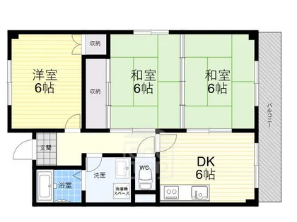 エクセル樋下【3階】の間取り