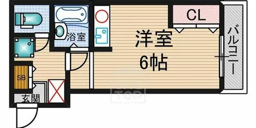 フローラ茨木【2階】の間取り