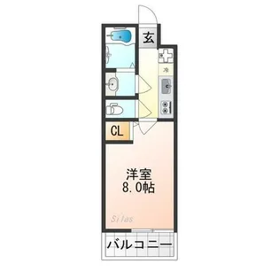 RAMS二条西【2階】の間取り