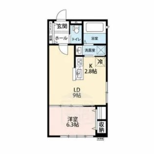 大阪府茨木市西河原1丁目【アパート】の間取り