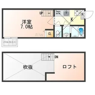 Stable三条大宮【1階】の間取り