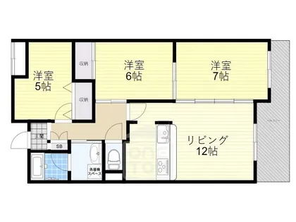リアライズ安威【3階】の間取り