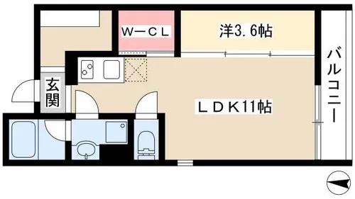 COZY大曽根【1階】の間取り