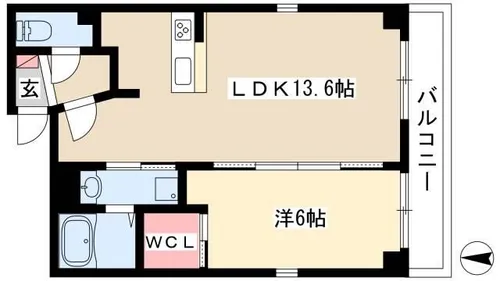 axis sakae Ⅴ【6階】の間取り