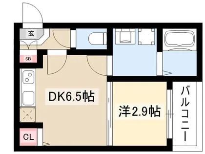ハーモニーテラス野田Ⅳ【203号室】の間取り