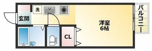 サニーコート加美西Ⅰ【1階】の間取り
