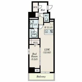 ロイジェント日吉2【7階】の間取り