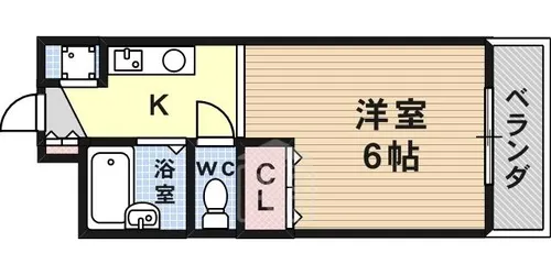ラフィーネ西駅前【4階】の間取り
