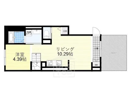 1LDKの間取り画像