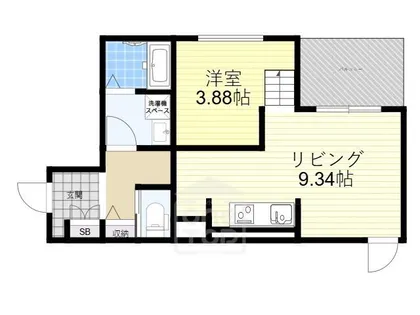 1LDKの間取り画像