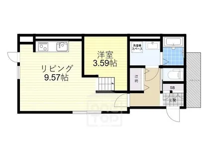 1LDKの間取り画像