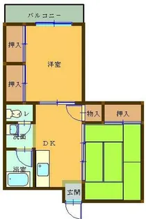ロマーノ大牟田【4階】の間取り
