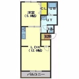 ヴァンクレールⅡ【2階】の間取り