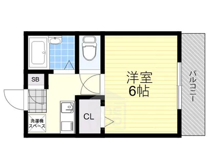 シャンブル南春日丘【3階】の間取り
