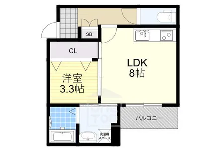エテルナコート総持寺【3階】の間取り