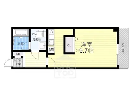 グランドライフ北之坊【3階】の間取り